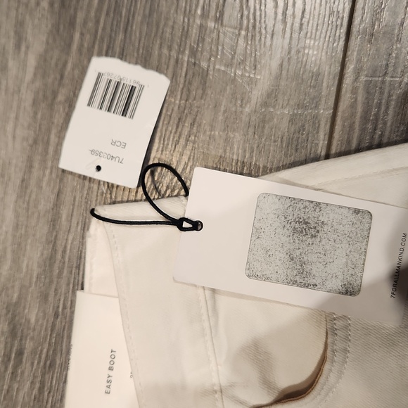 NWT For All 7 Mankind Women's sz 25 Easy Boot Pants w/bottom back split on leg - Picture 5 of 12